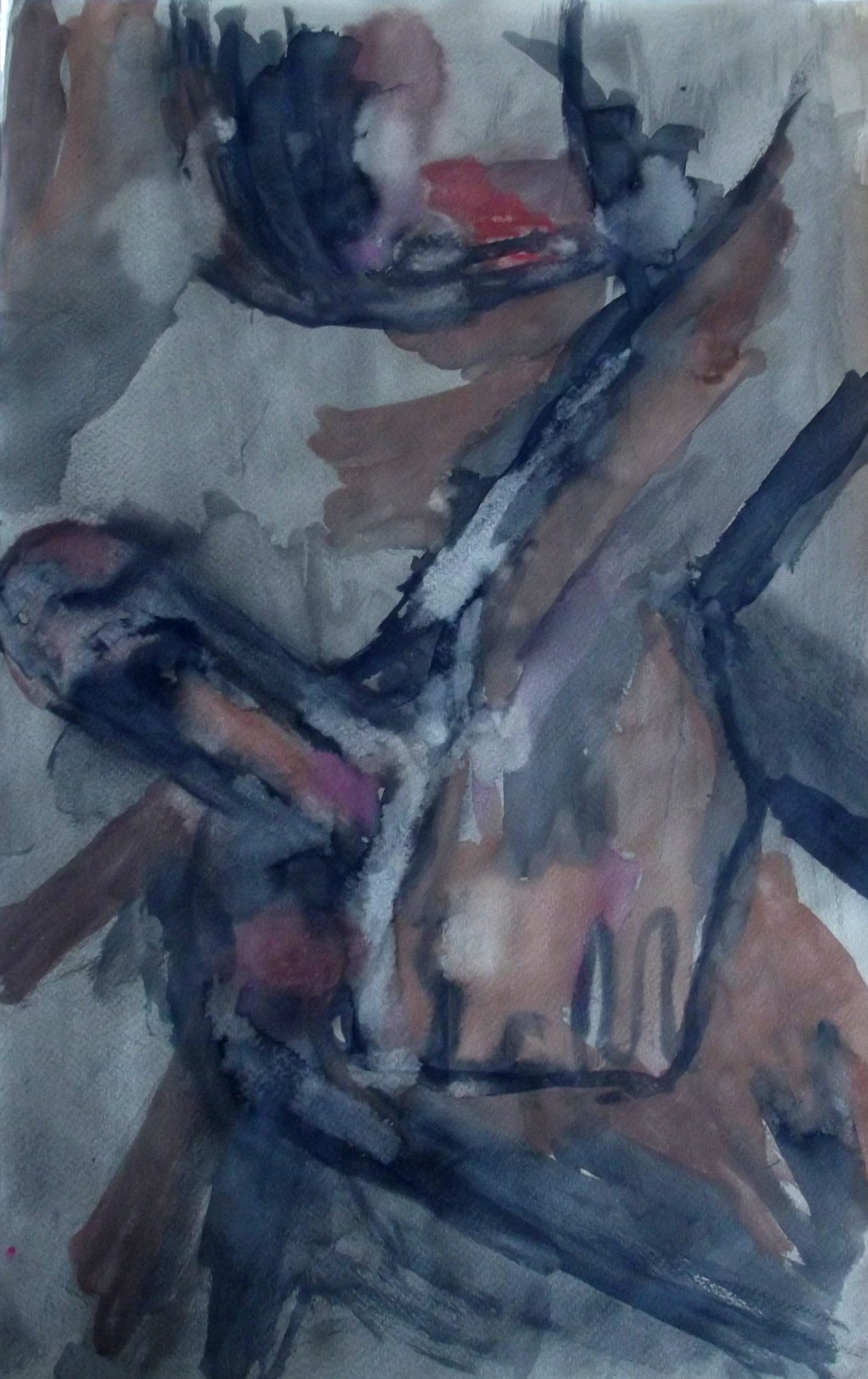 "Sin título 11", 2014. Acuarela del artista Will Encarnación