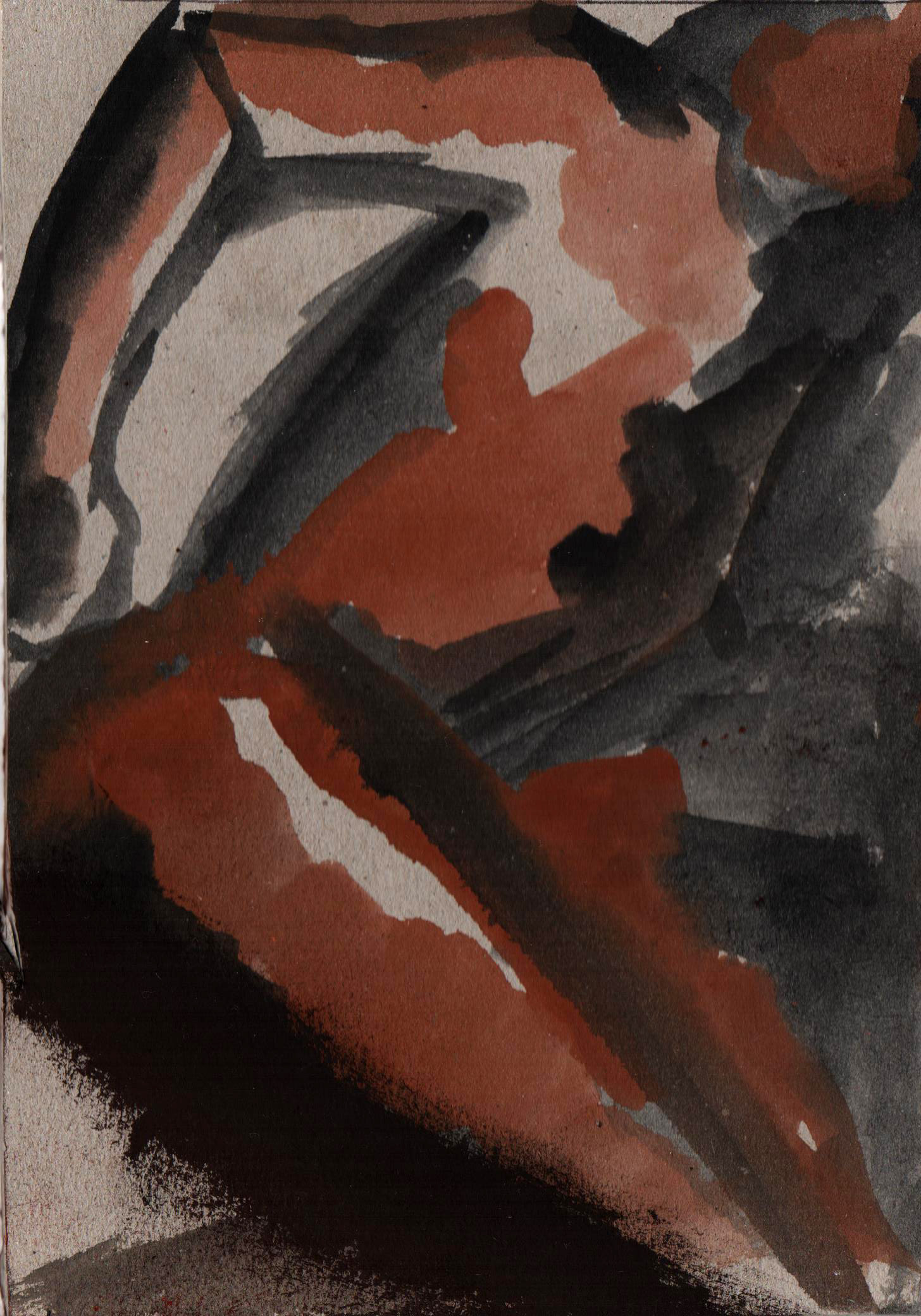 "Sin título 3", 2014. Acuarela de Will Encarnación